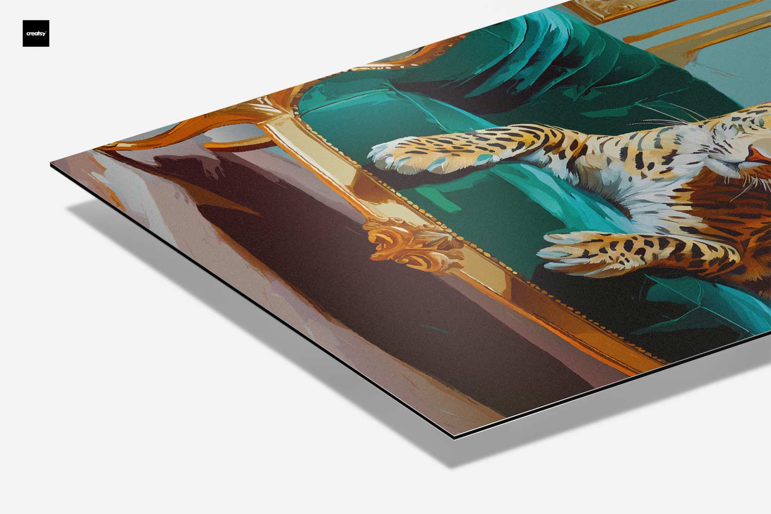 Luxueuze Luipaard Lounge Kunstwerk