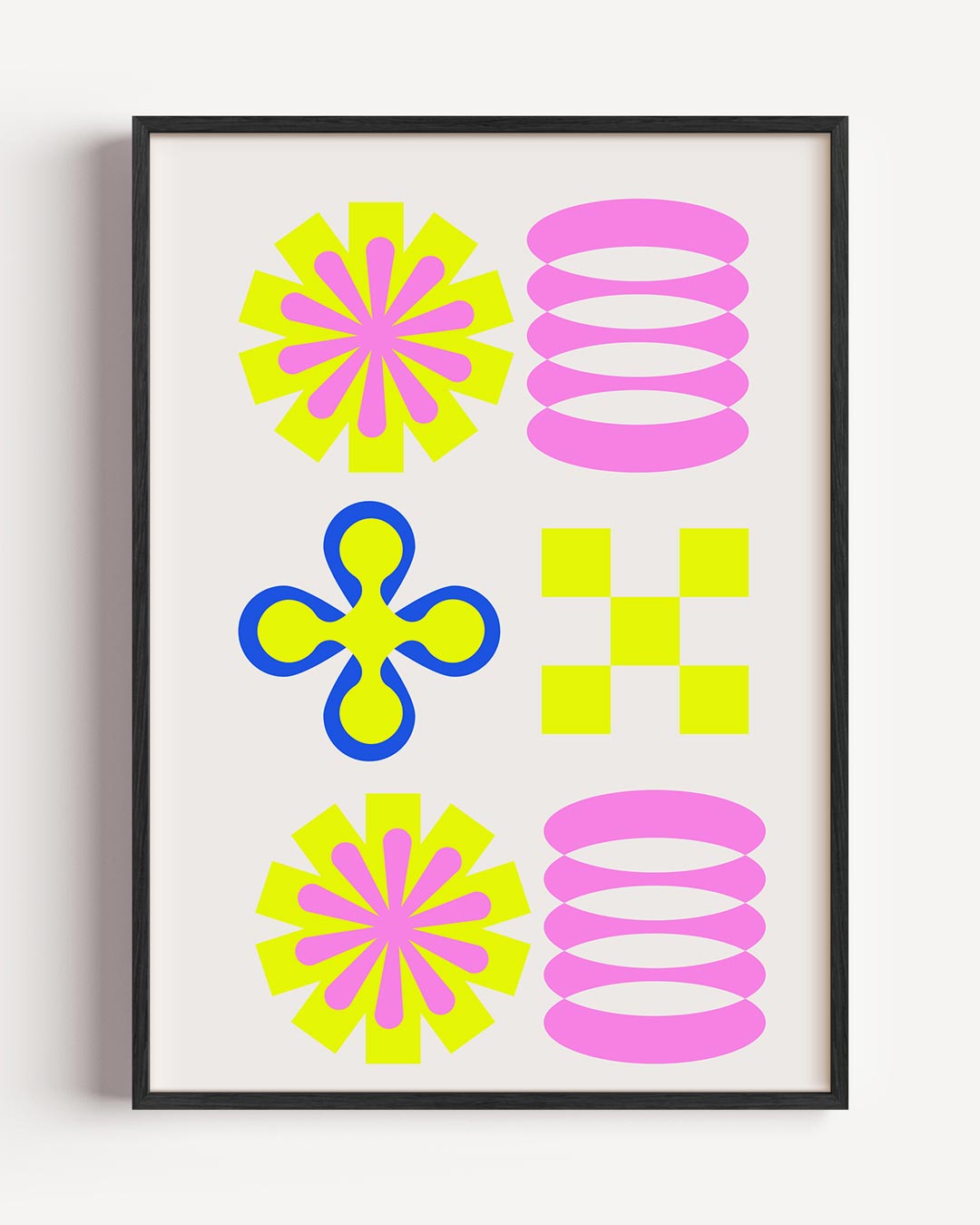 Retro Bloemenmix Poster-WallArtistic