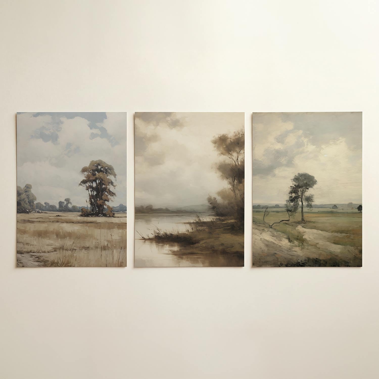 Landschap en lucht Posterset