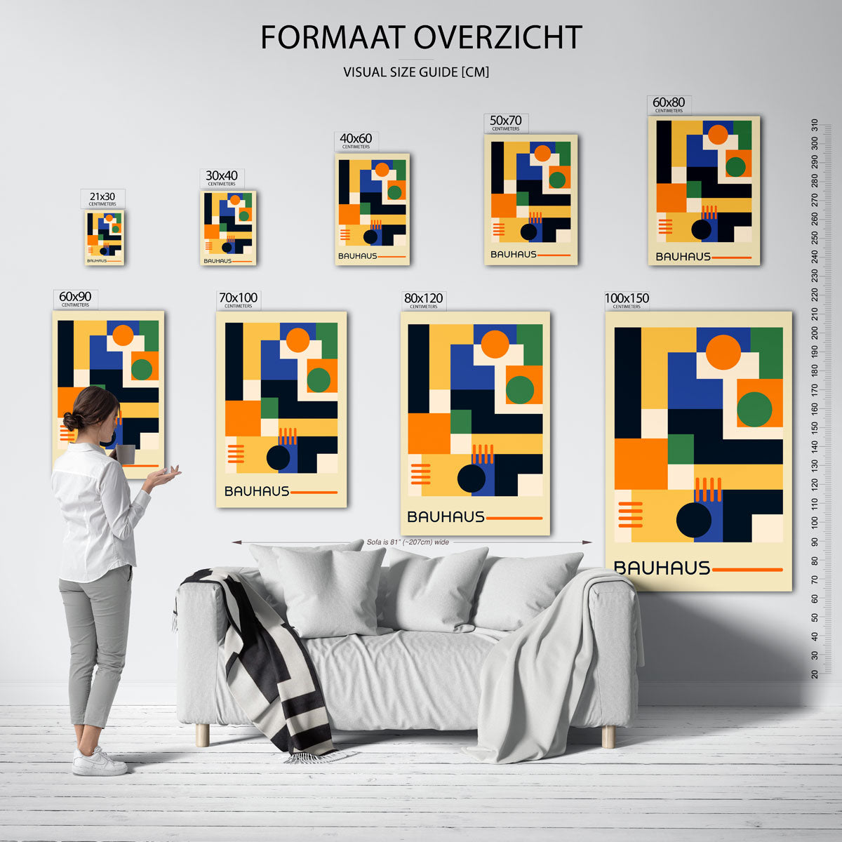 Vormen en vlakkenspel Poster