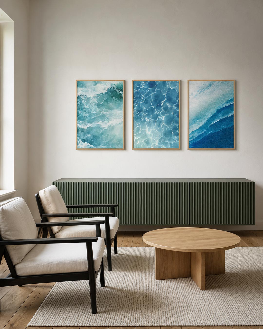 Golvend water ritme Posterset