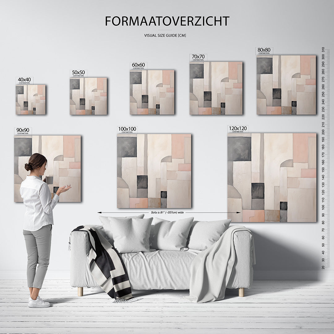 Geometrische vormen Kunstwerk