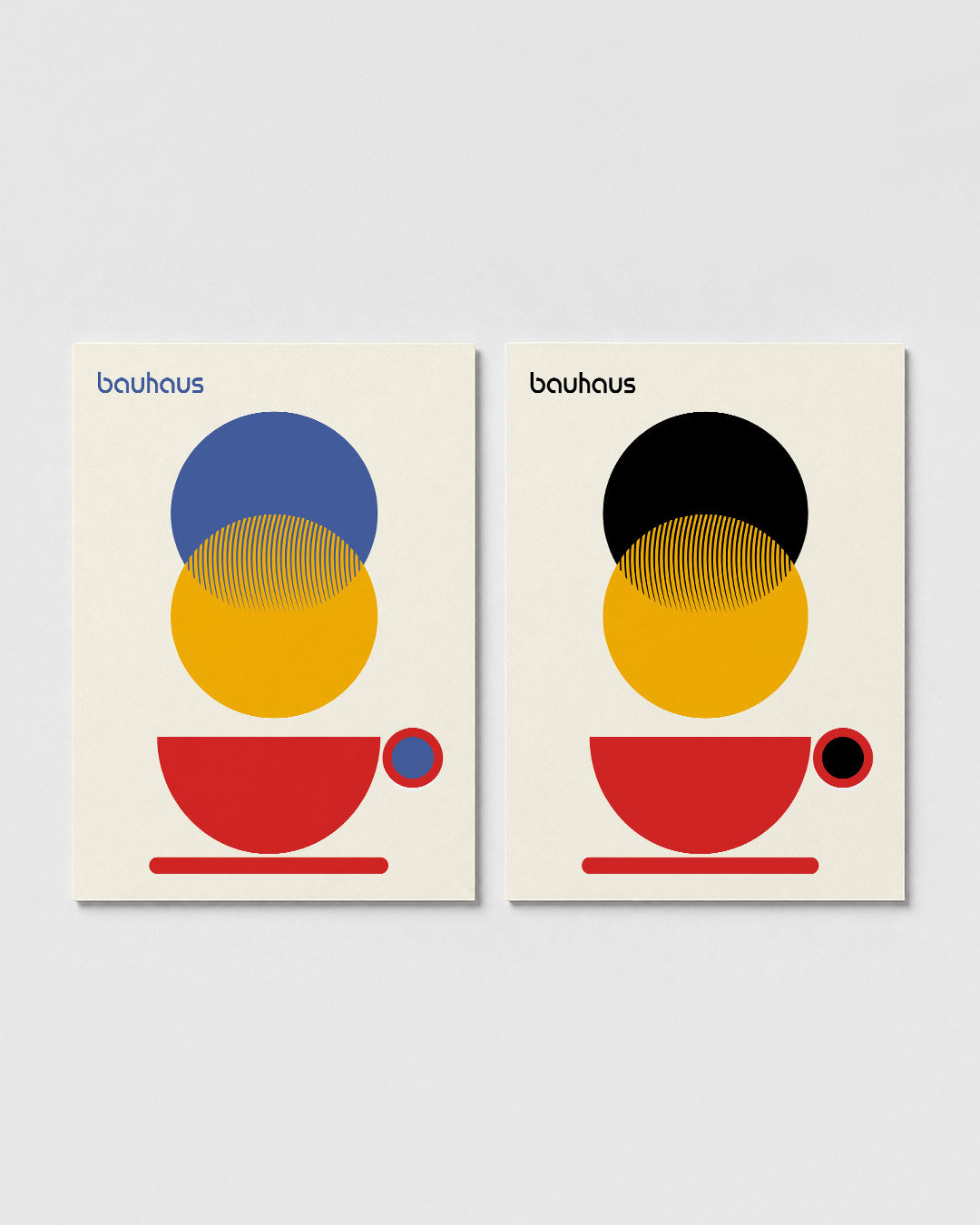 Kleurrijke cirkelcompositie Posterset