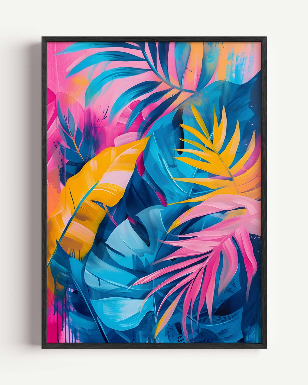 Tropisch Bladervuurwerk Poster-WallArtistic