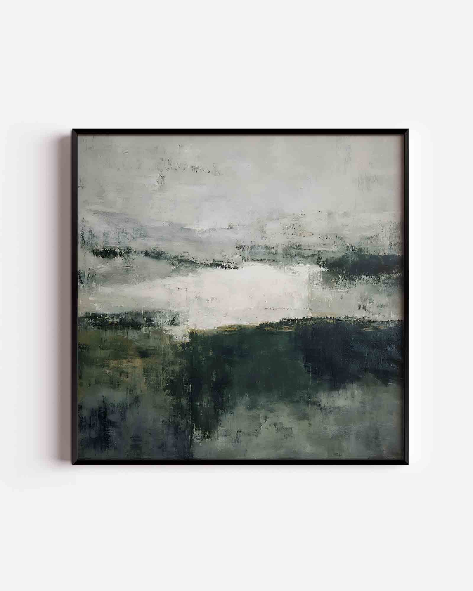 Abstracte landschap Poster