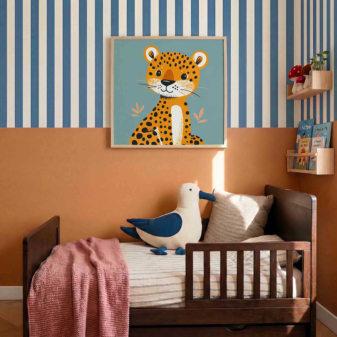 Schattige luipaard Poster