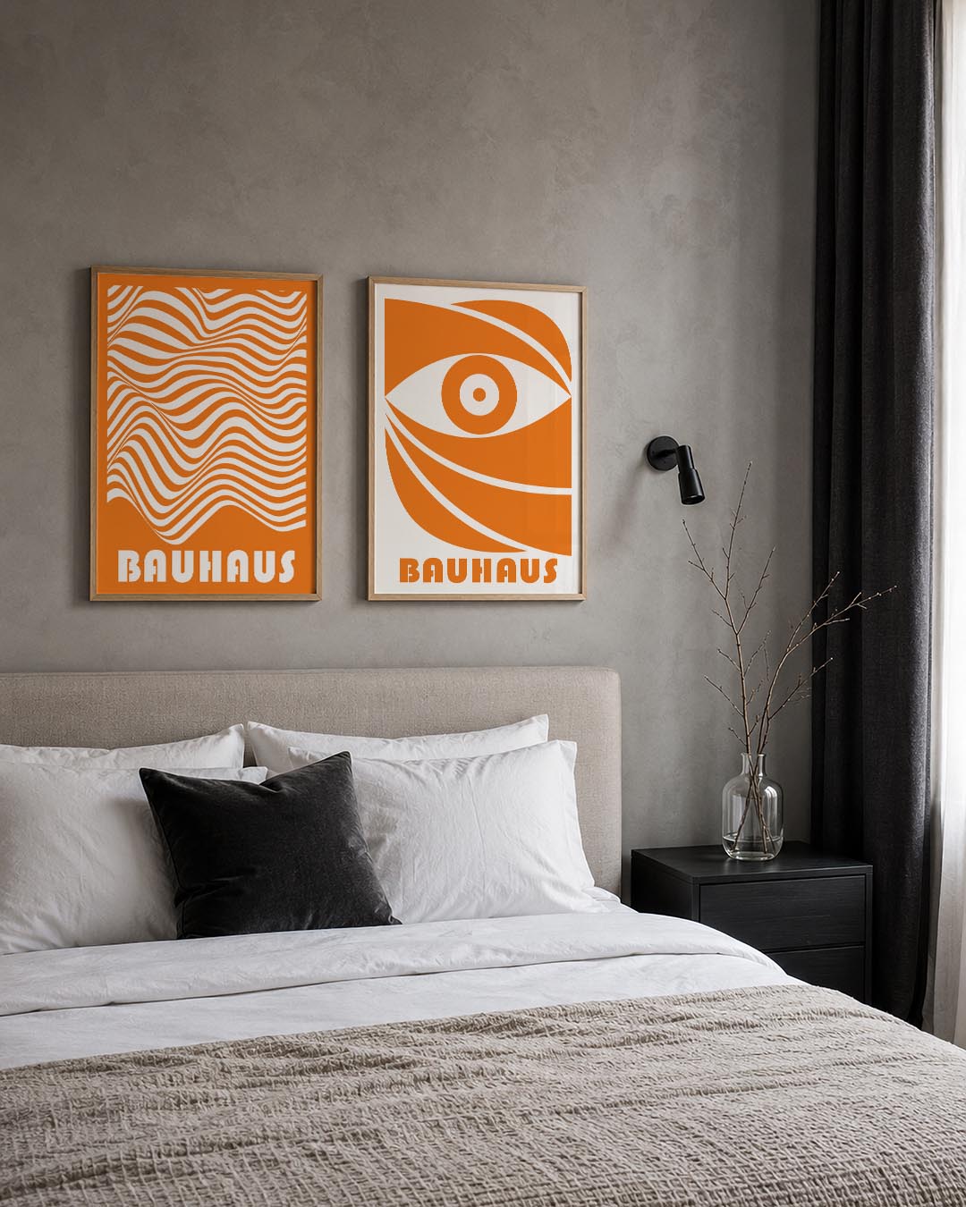 Golvend lijnenspel Posterset