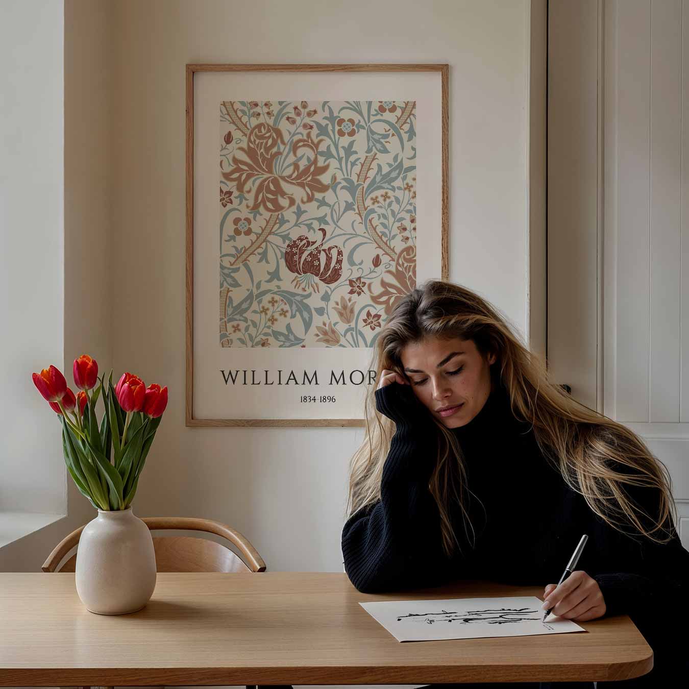 William Morris Bloemenpracht Poster-WallArtistic