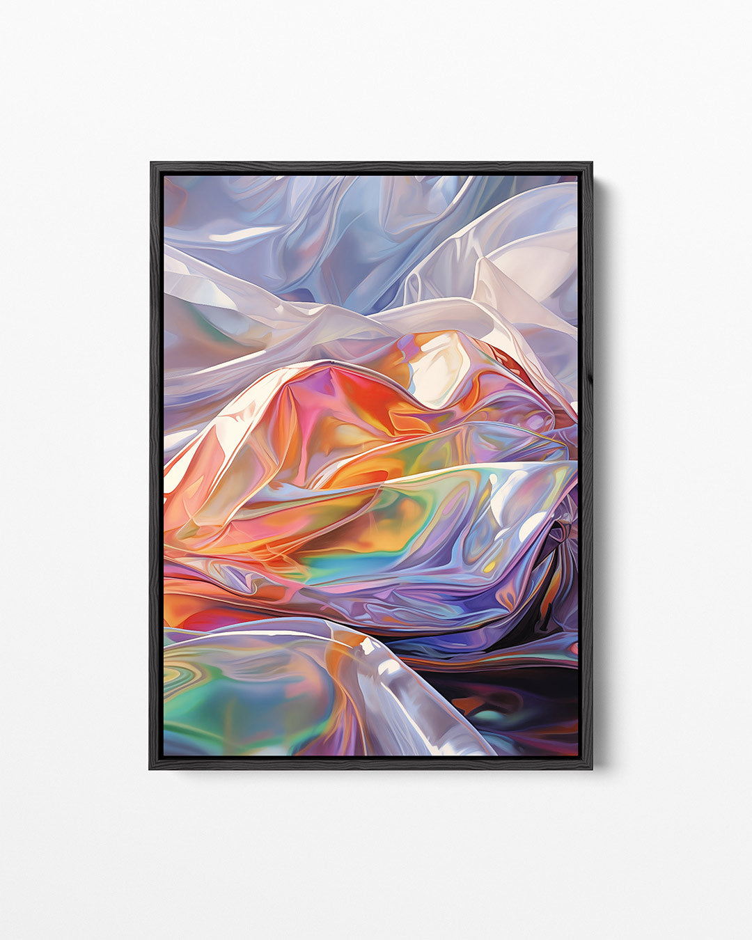 Kleurrijke golvende vormen Kunstwerk
