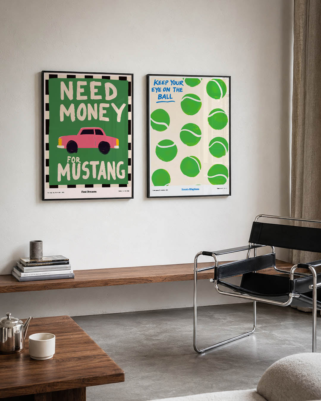 Kleurrijke autodroom Posterset