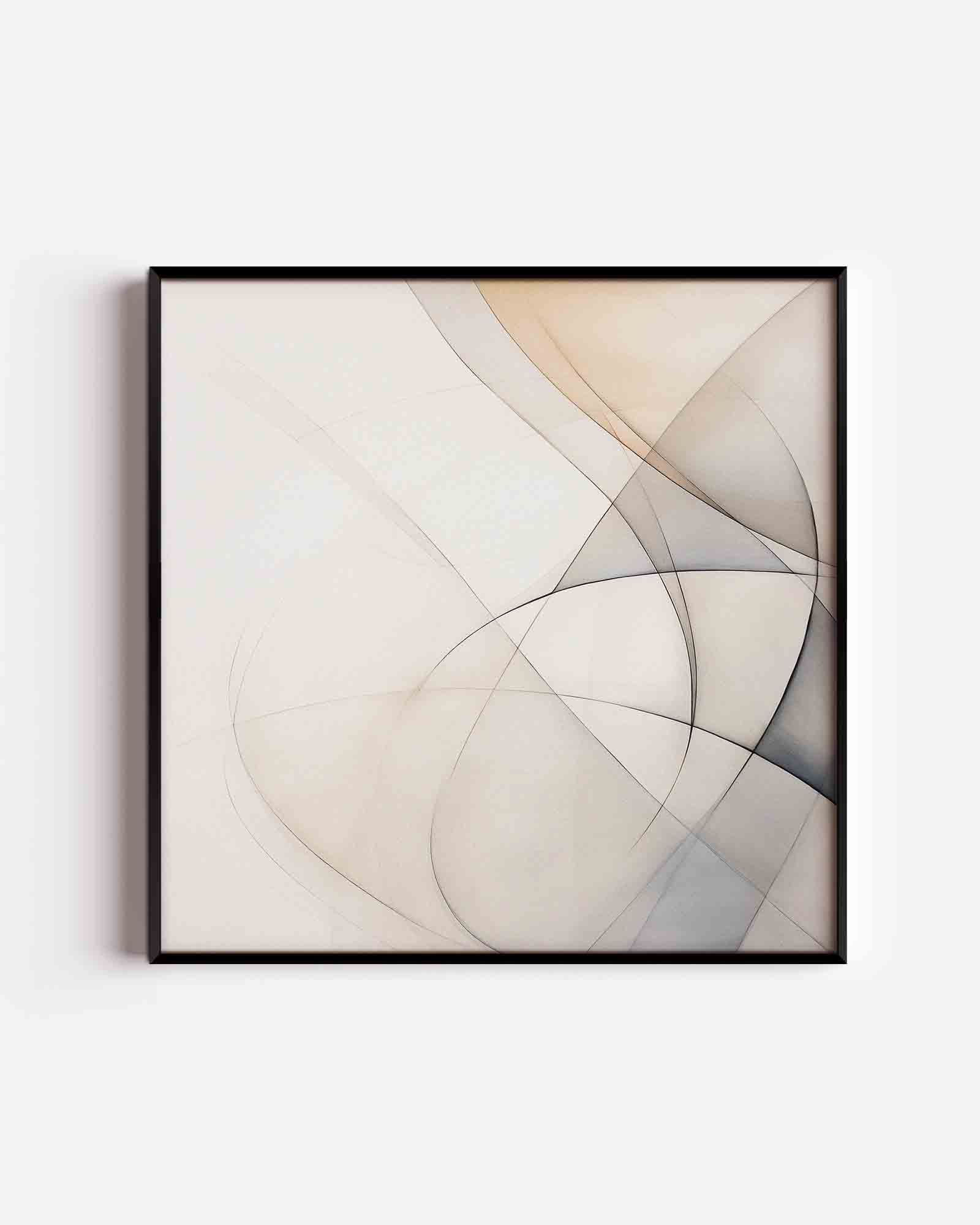 Abstracte lijnen Poster