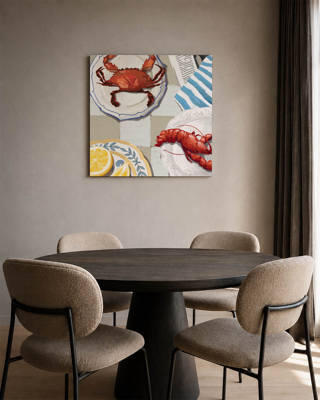 Maritieme tafelscène Kunstwerk