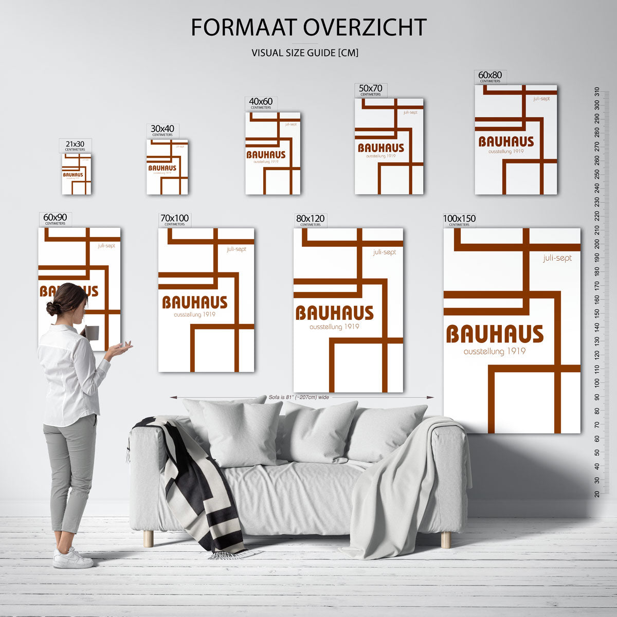 Lijnen en vlakken Poster