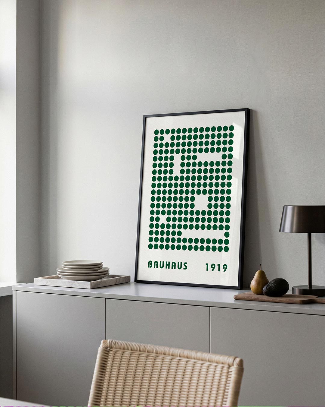 Puntpatroon en ruimte Poster