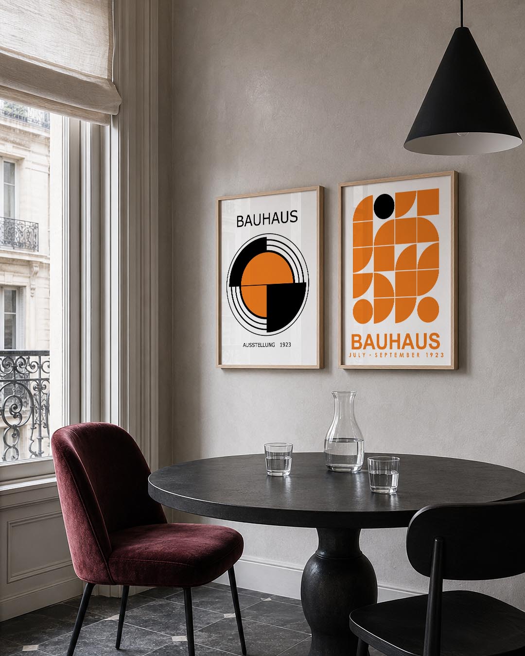 Cirkelpatroon en kleur Posterset
