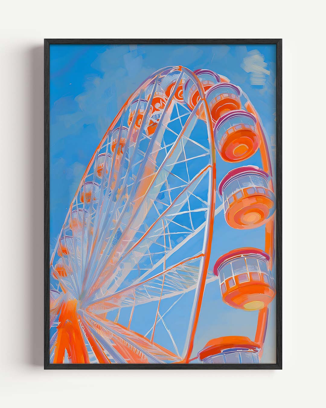Betoverend Reuzenrad in Pastelkleuren Poster-WallArtistic