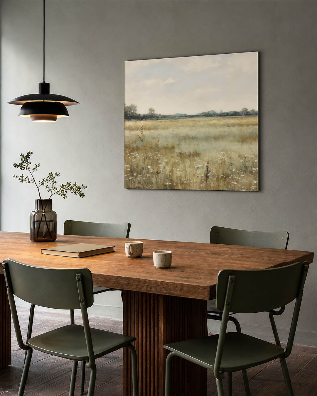 Rustige landschap weergave Kunstwerk
