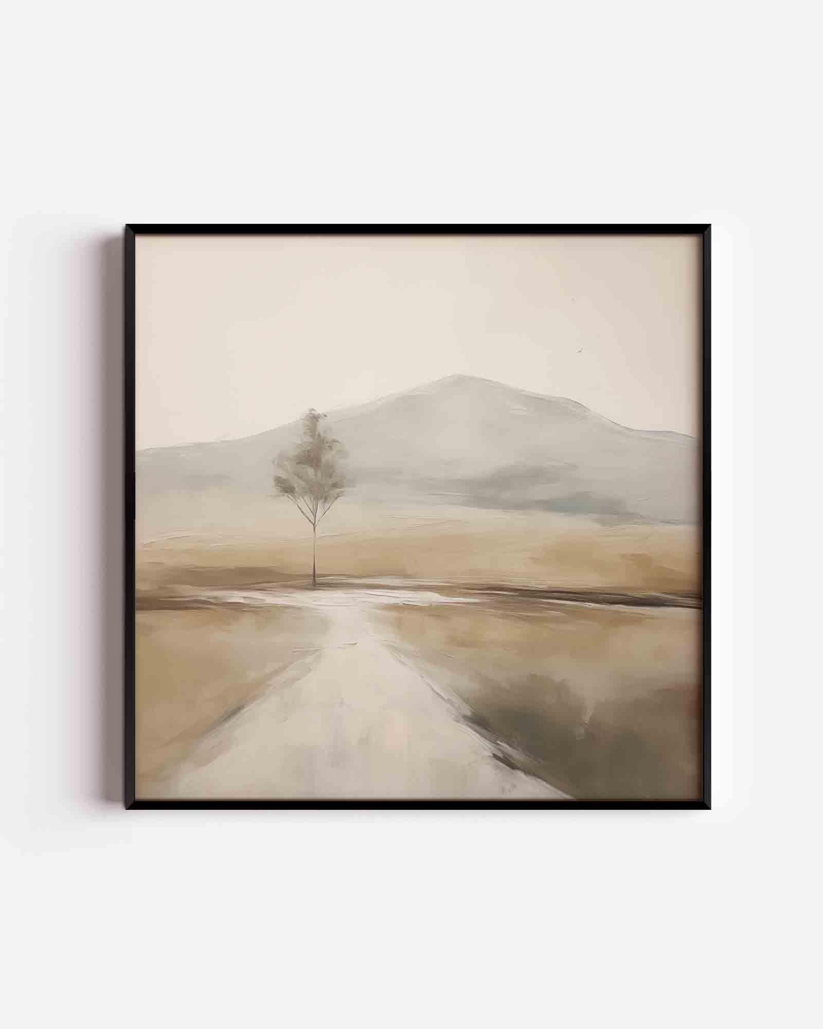 Landschap met boom Poster