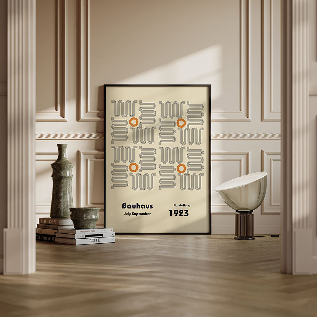 Lijnpatroon en cirkel Poster
