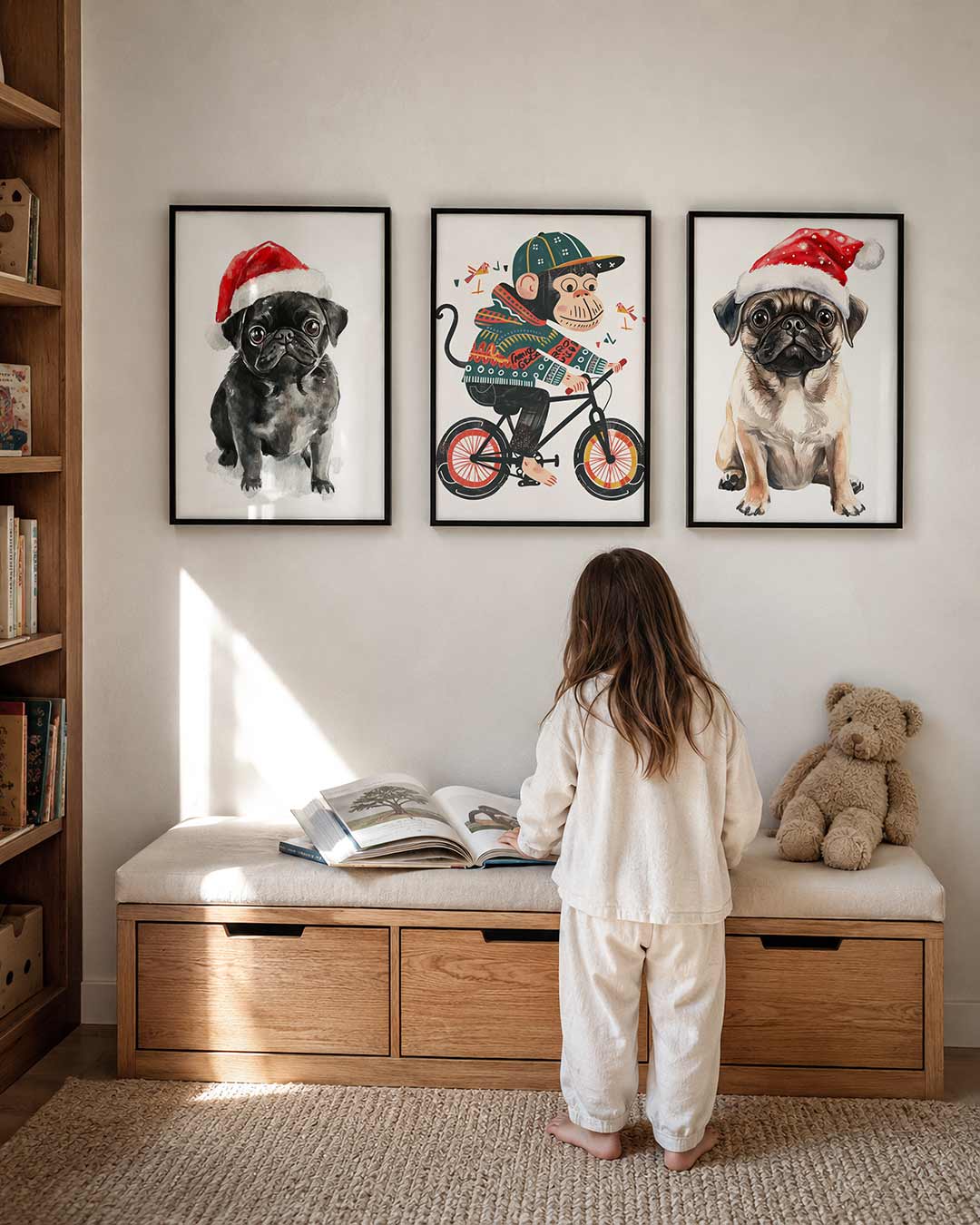 Kerstige vrolijkheid Posterset
