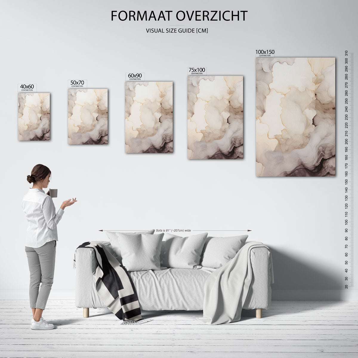 Organische vormen Kunstwerk