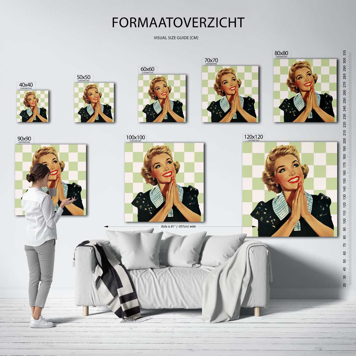 Lachende vrouw Poster