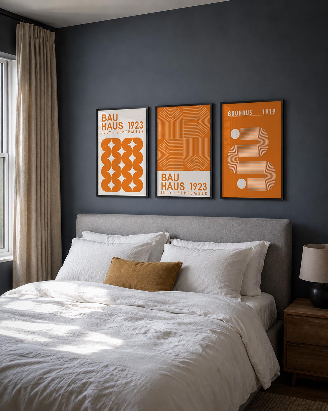 Oranje vormenspel Posterset