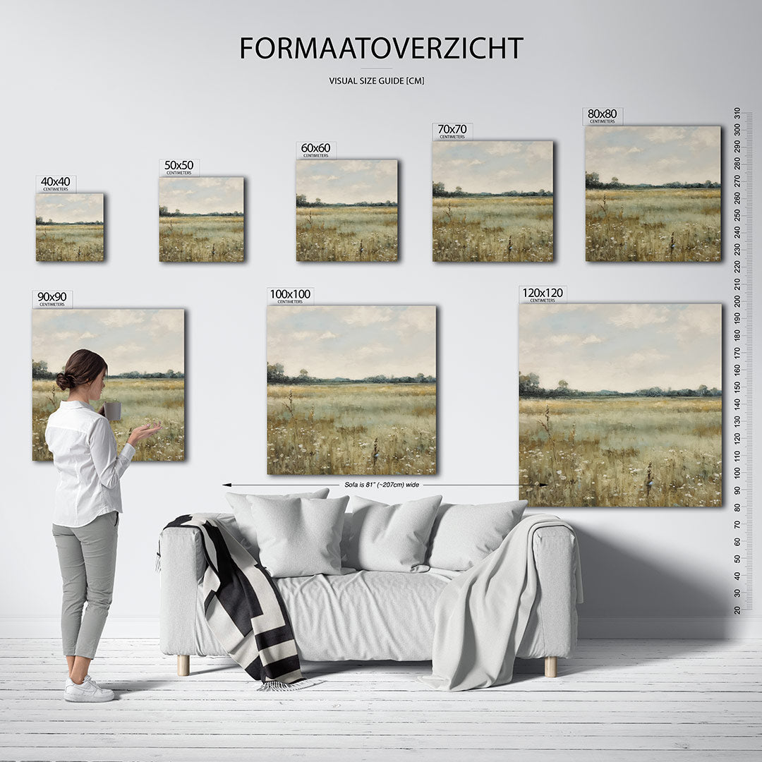 Rustige landschap weergave Kunstwerk