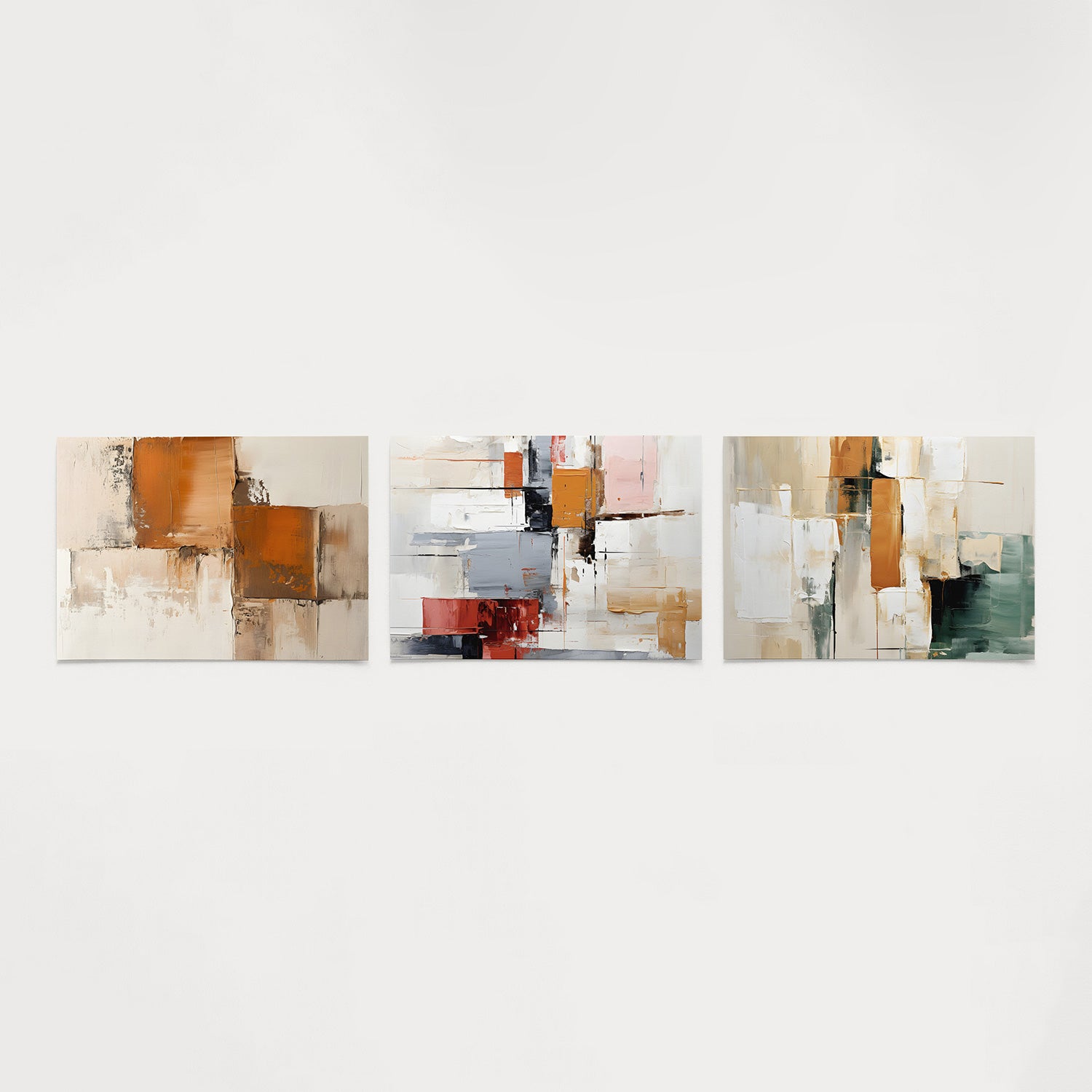 Aardetinten en textuur Posterset