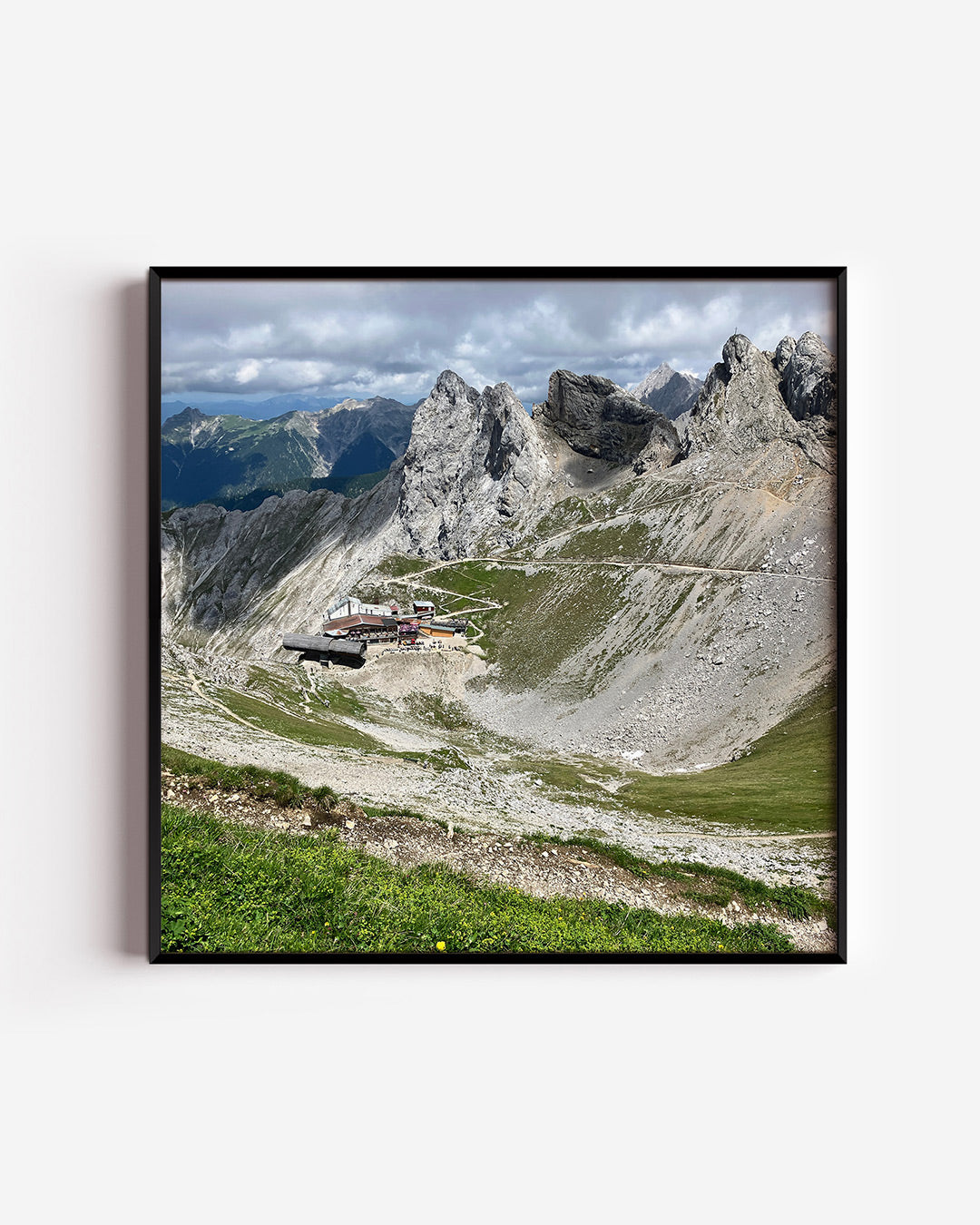 Berglandschap met rotsen Poster