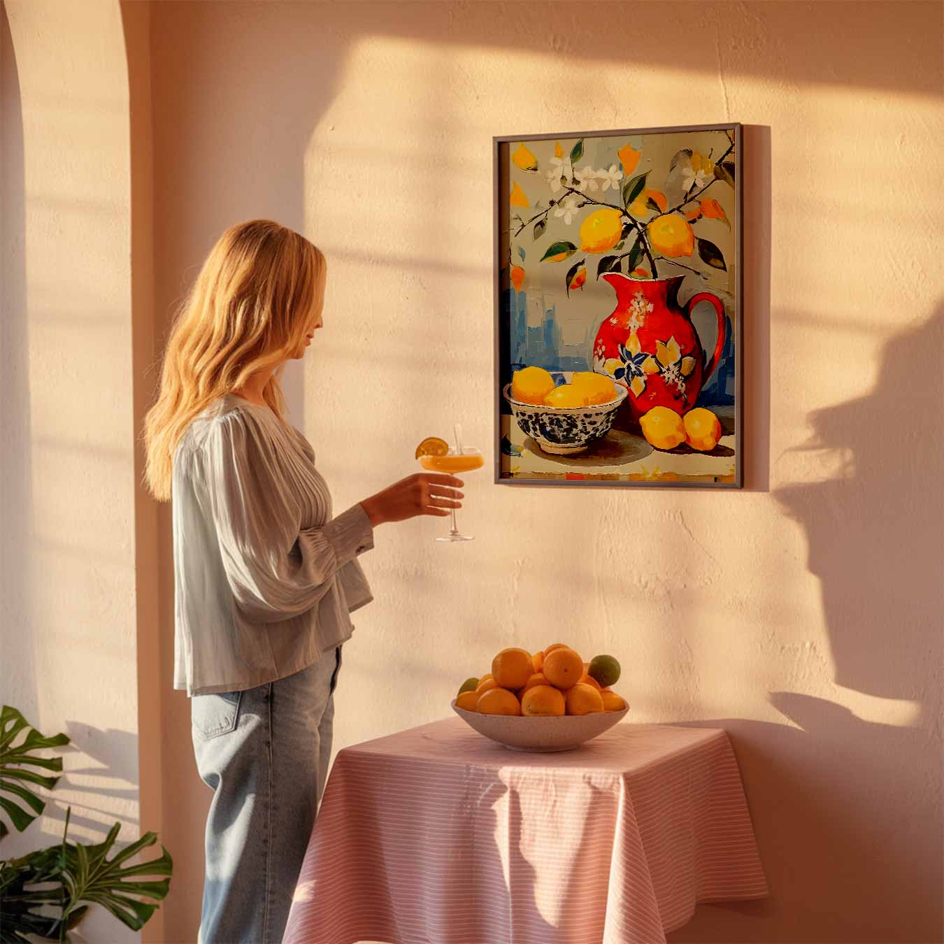 Sprankelende Citroen Stilleven Poster-WallArtistic