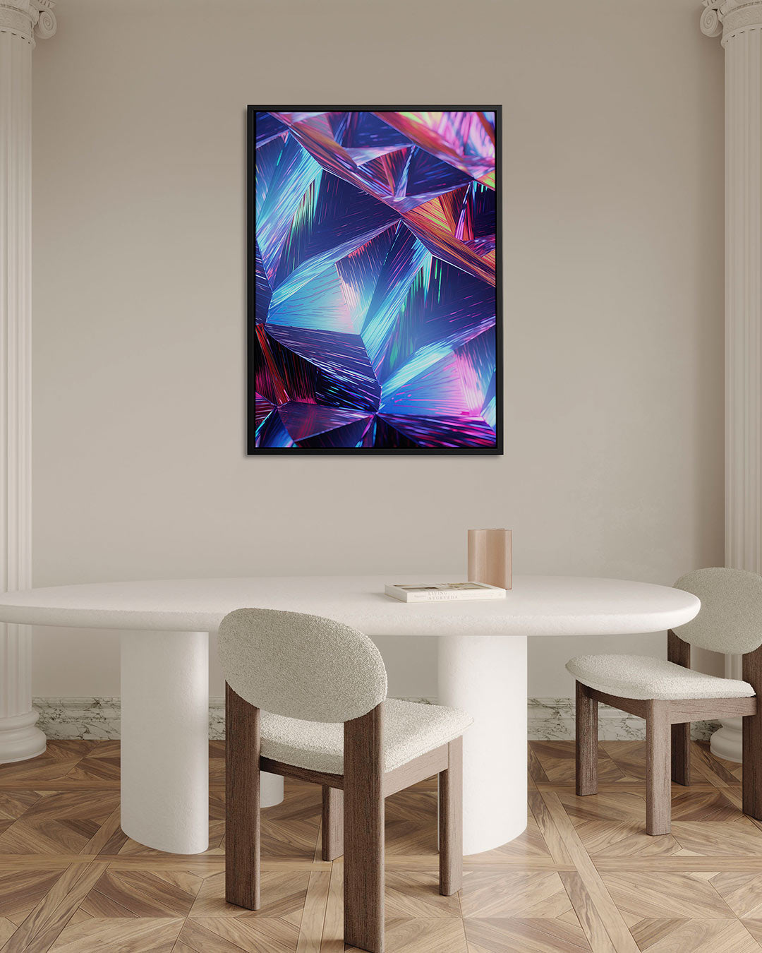 Kleurrijke geometrische vormen Kunstwerk