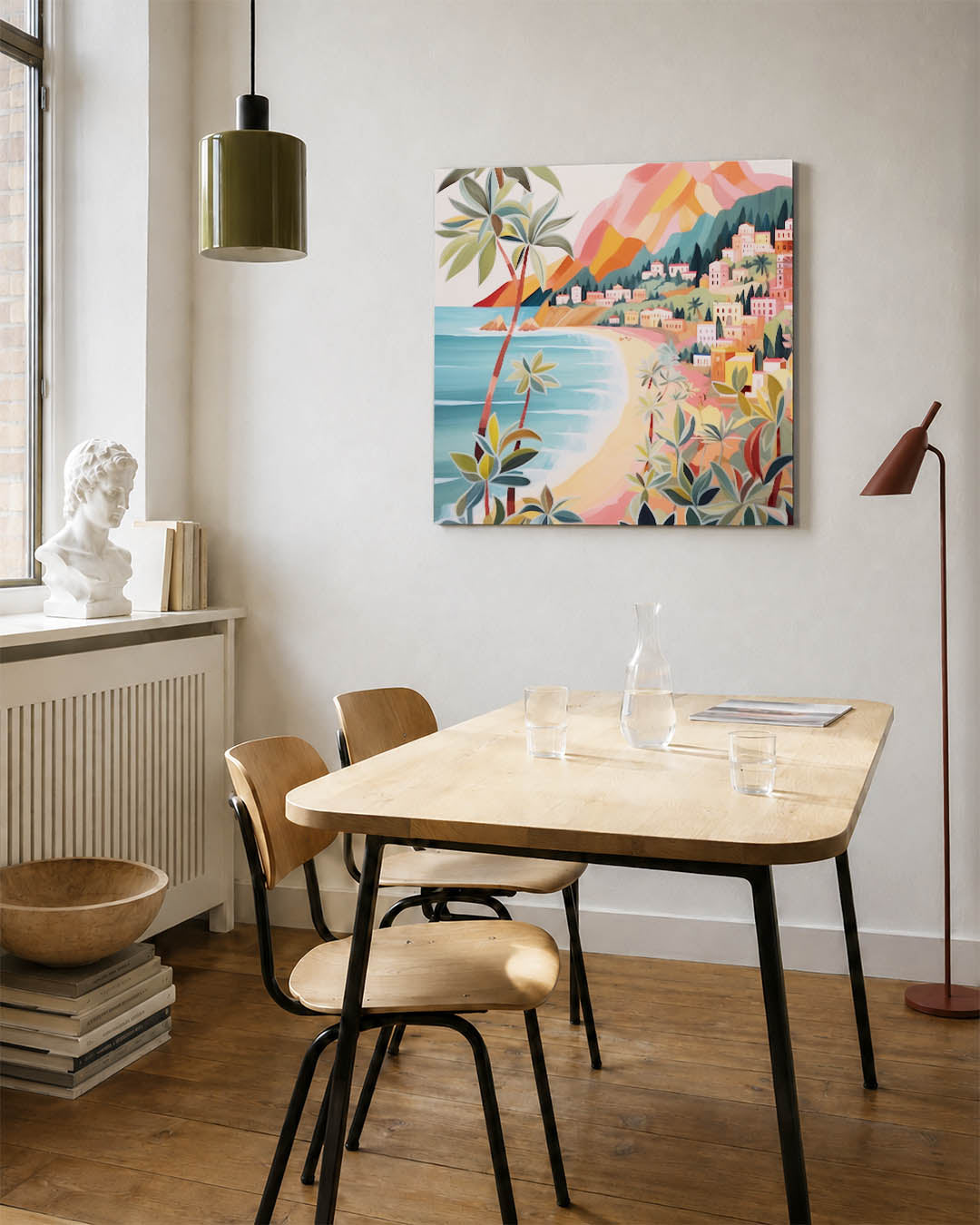 Kleurrijke kustlijn Kunstwerk