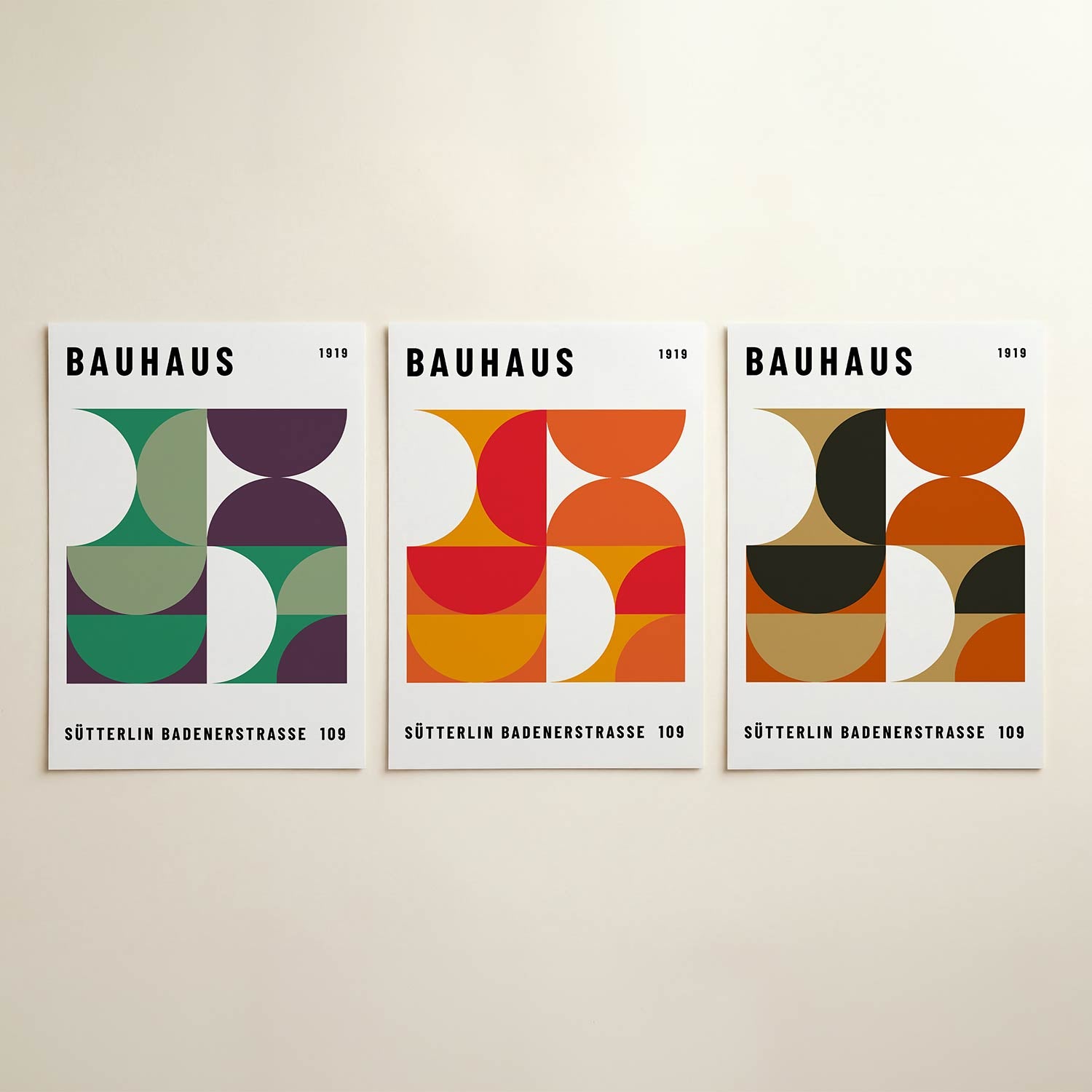 Vormen en vlakken Posterset