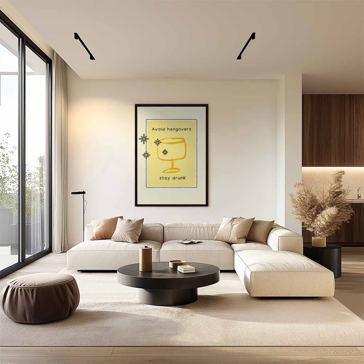 Humoristisch Drankkunstwerk Kunstwerk-canvas-dibond-plexiglas-wanddecoratie-WallArtistic