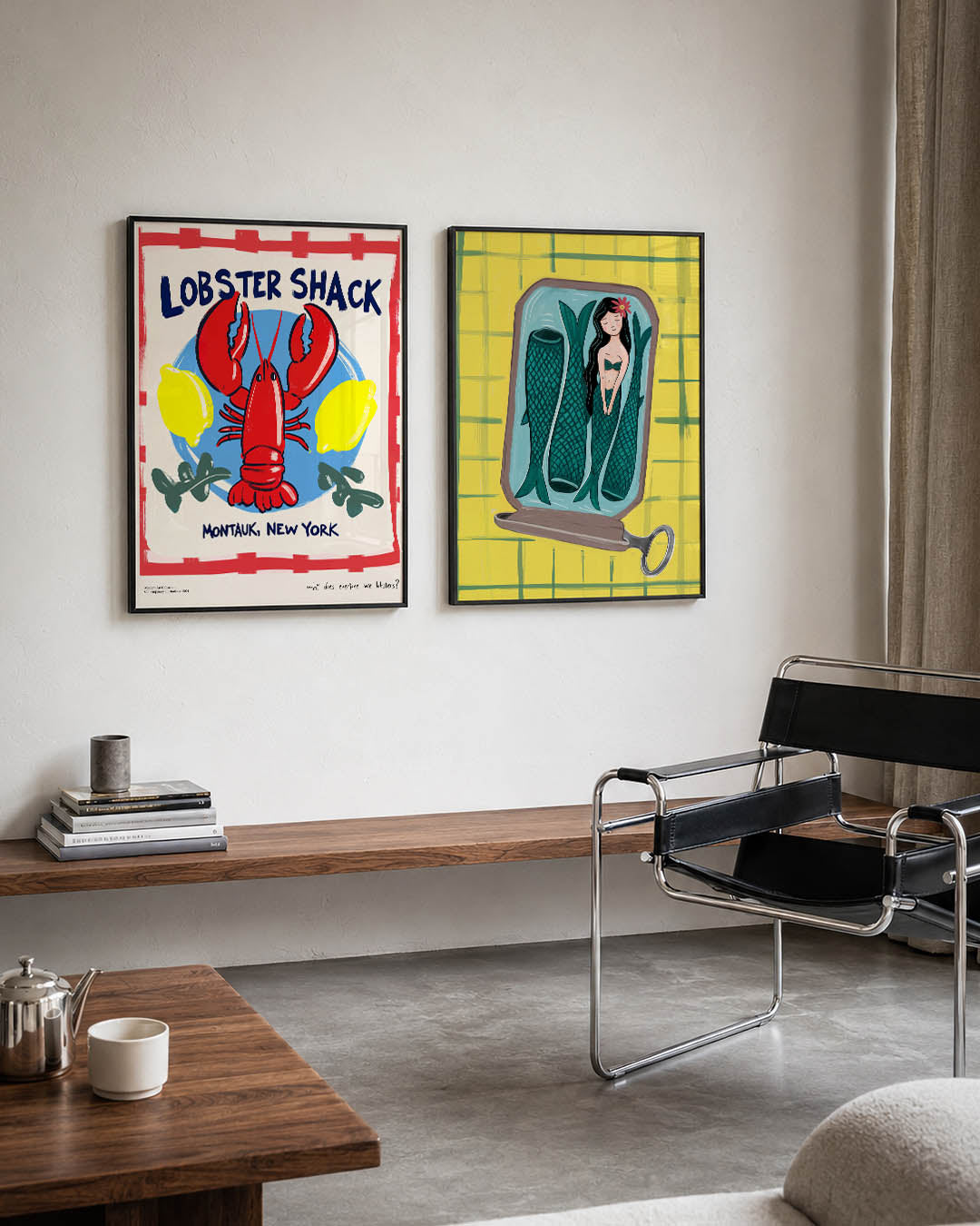 Kleurrijke kreeft Posterset