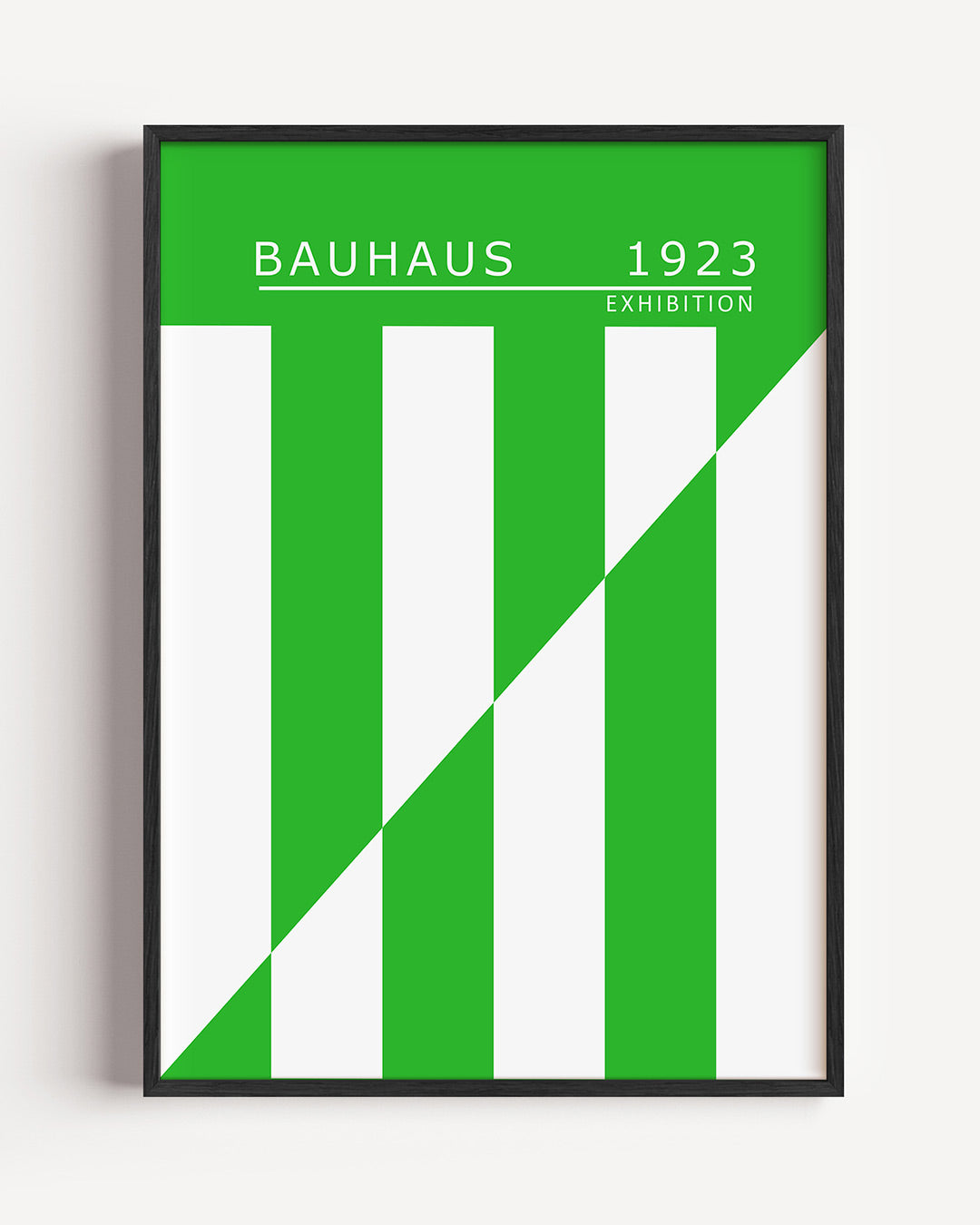 Groene lijnenspel Poster