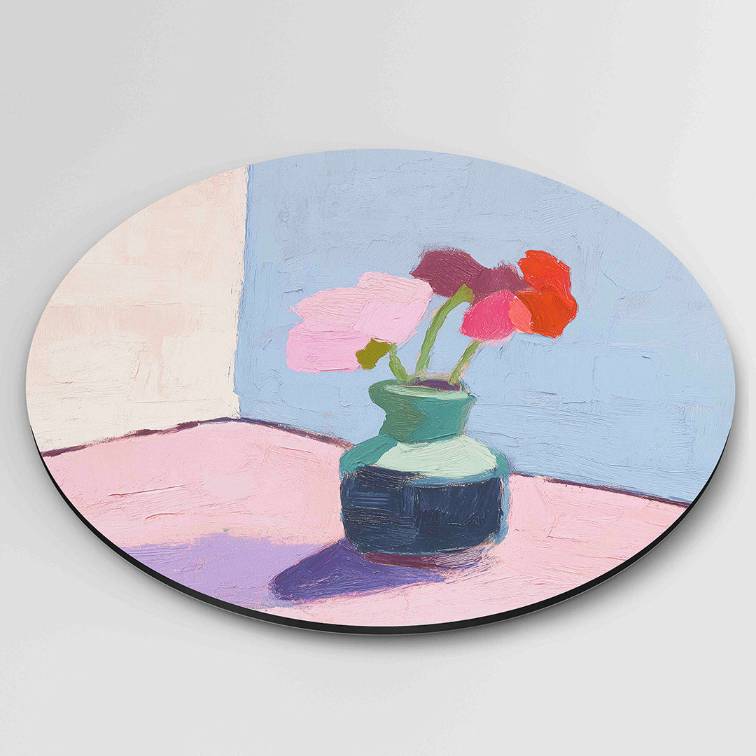 Bloemen in vaas Muurcirkel