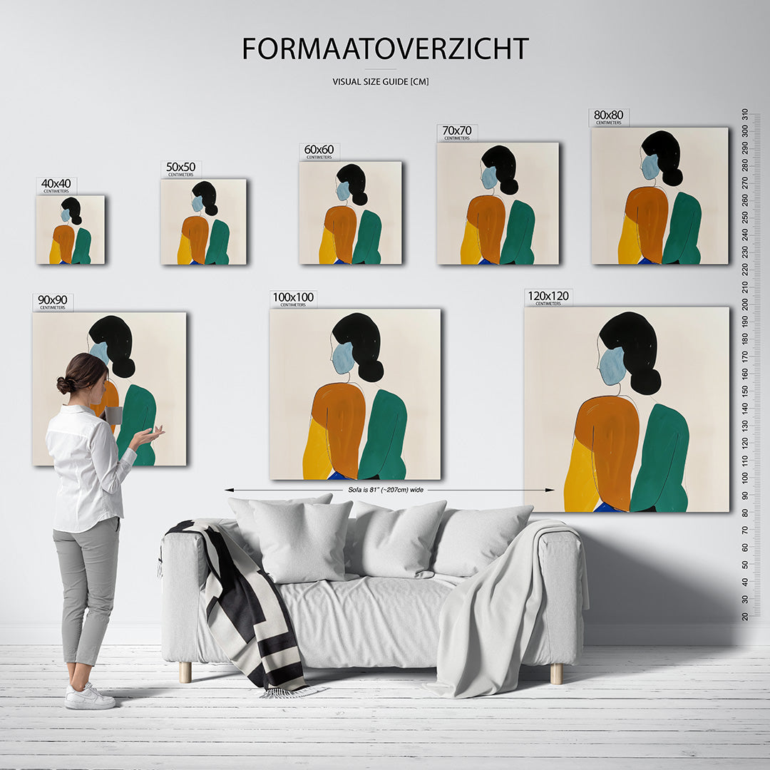 Gestileerde figuren Kunstwerk