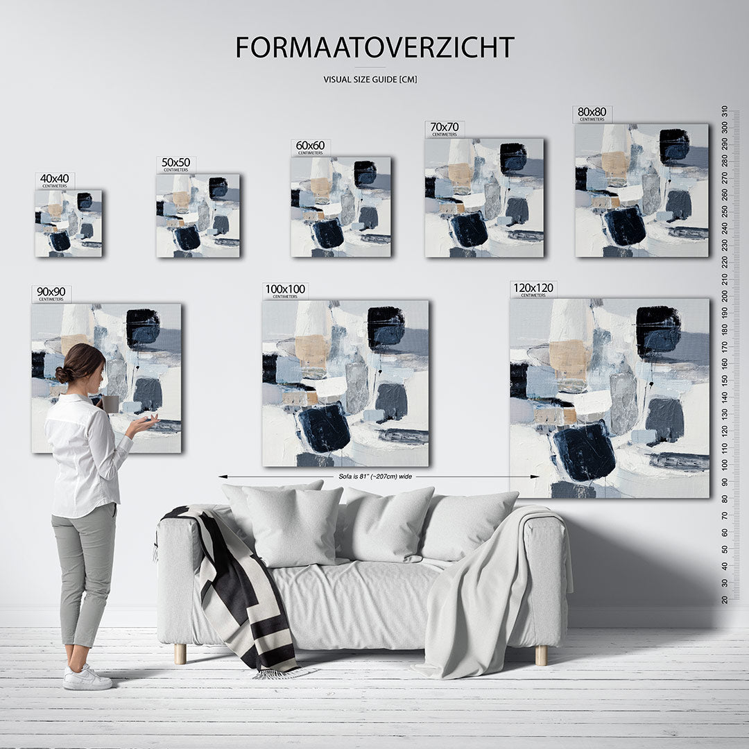 Geometrische compositie Kunstwerk