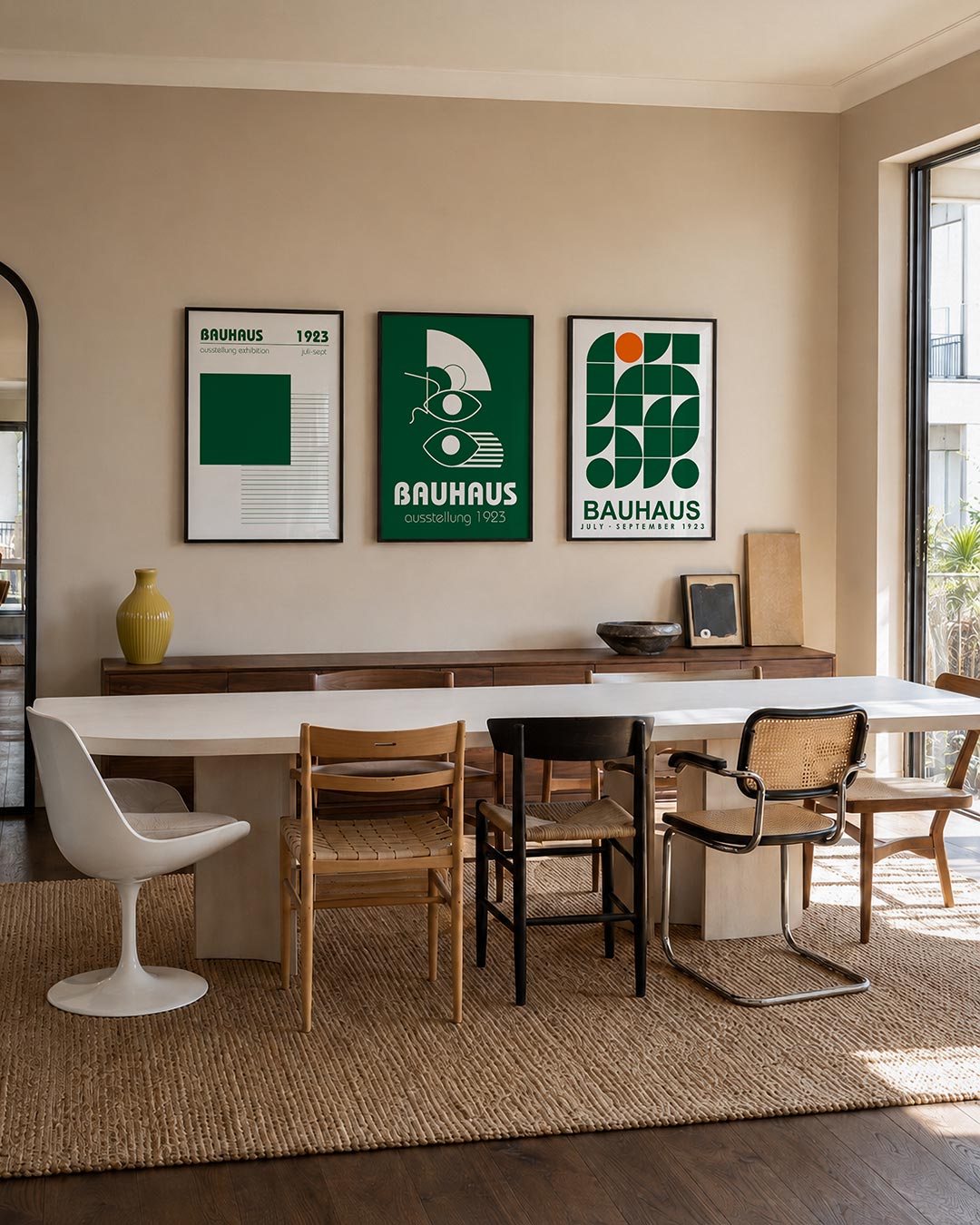 Vlak en lijnenspel Posterset