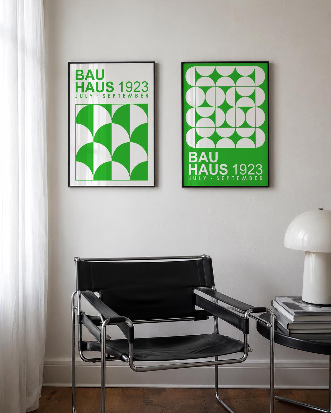 Groene boogpatronen Posterset