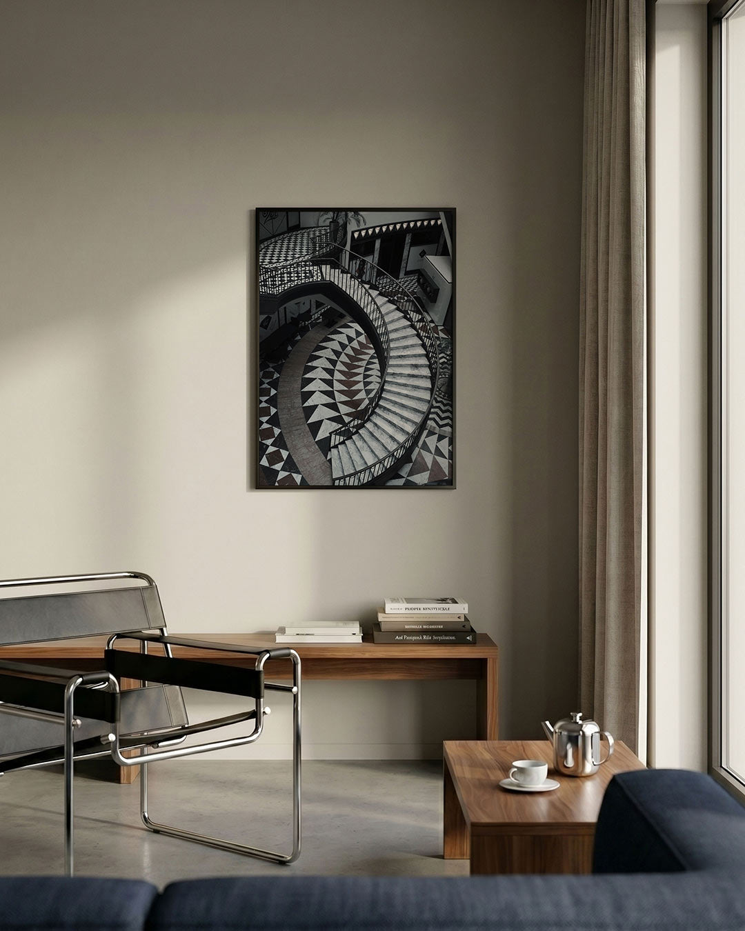 Geometrische trap Poster