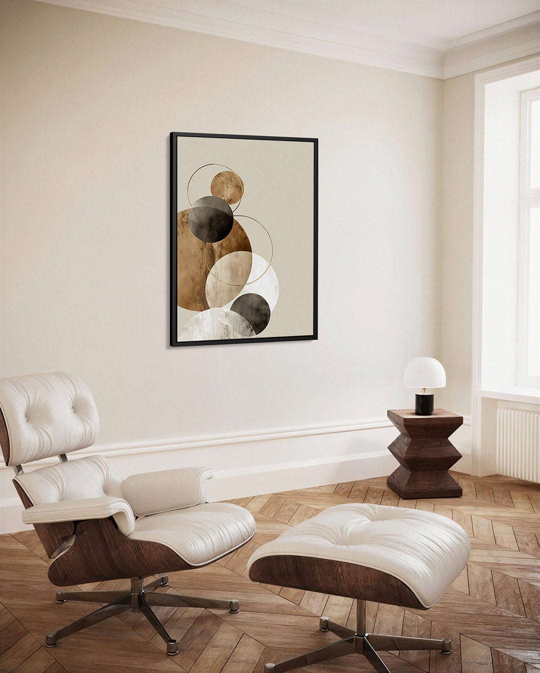 Geometrische cirkelcompositie Kunstwerk