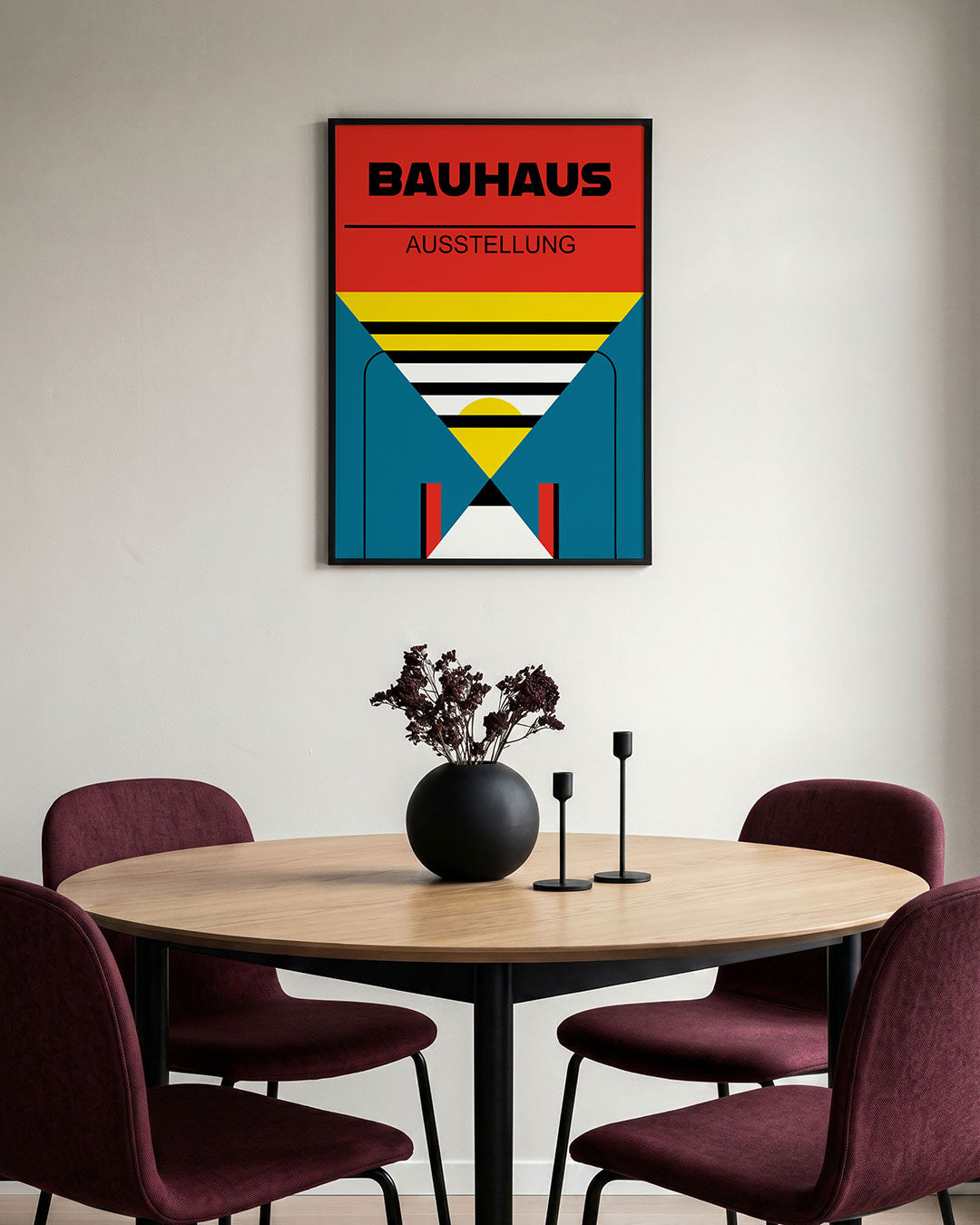 Kleurvlakken en lijnen Poster