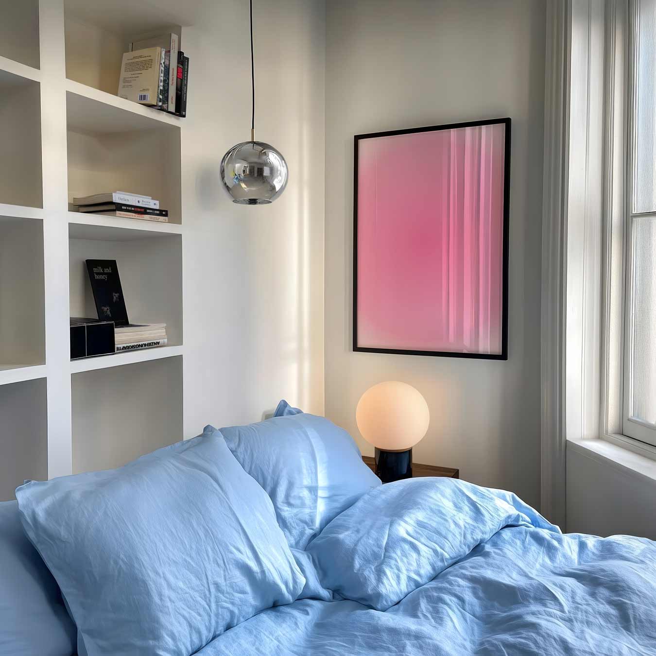 Roze Droomachtige Poster-WallArtistic