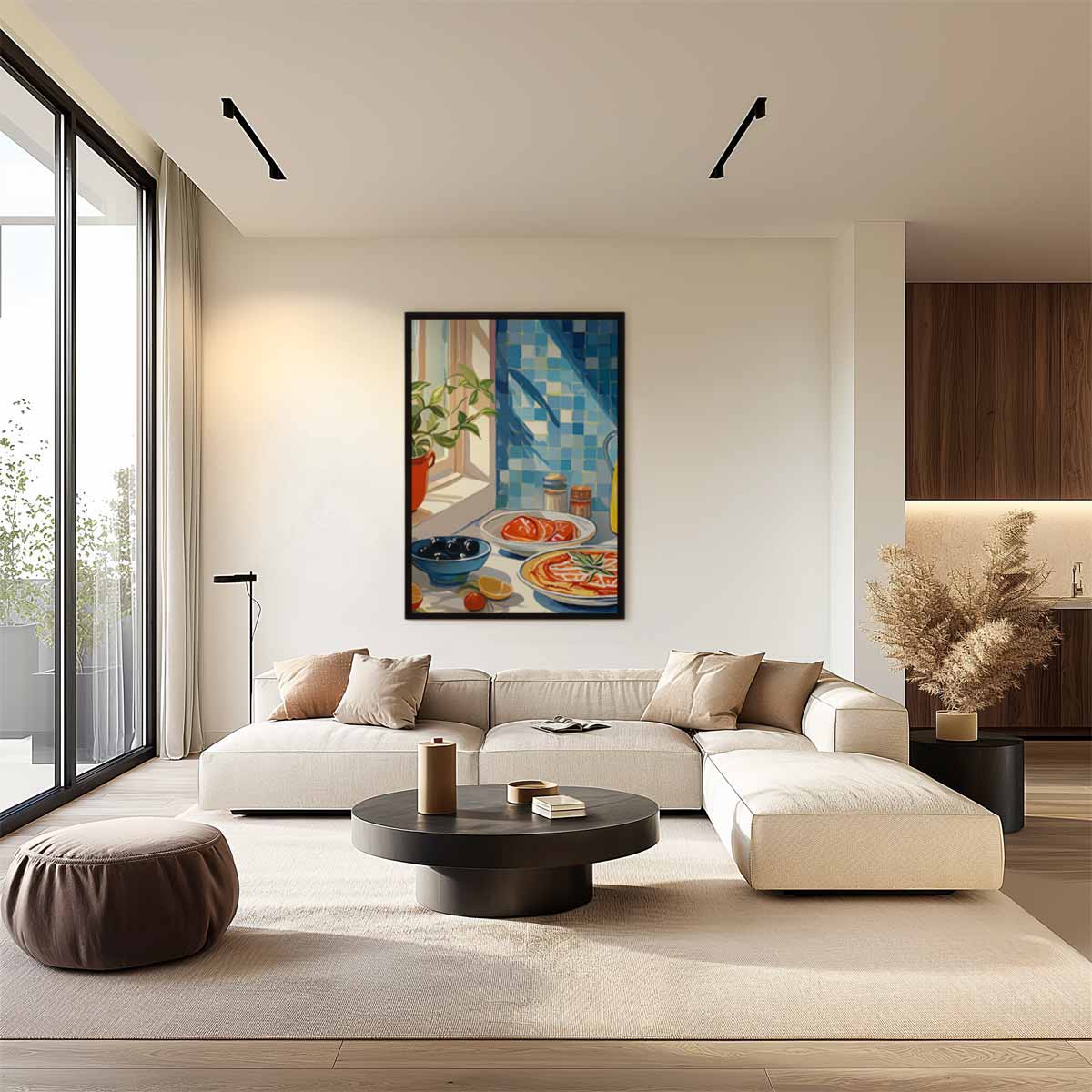 Zonovergoten Keuken Moment Kunstwerk-canvas-dibond-plexiglas-wanddecoratie-WallArtistic