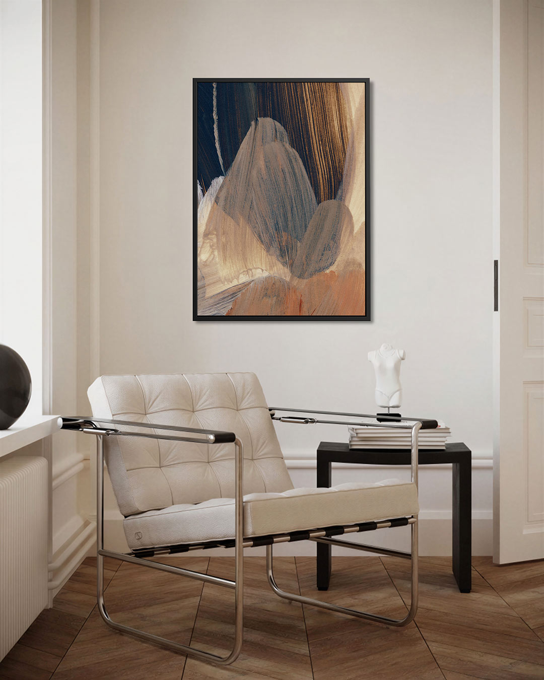 Organische penseelstreken Kunstwerk