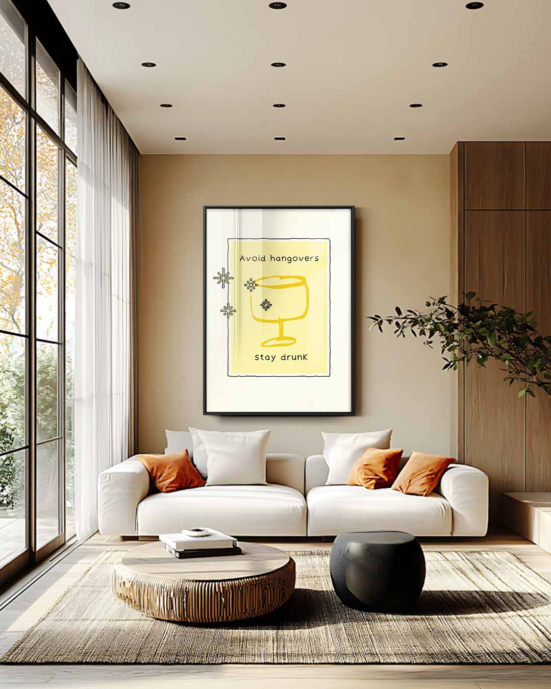 Humoristisch Drankkunstwerk Kunstwerk-canvas-dibond-plexiglas-wanddecoratie-WallArtistic