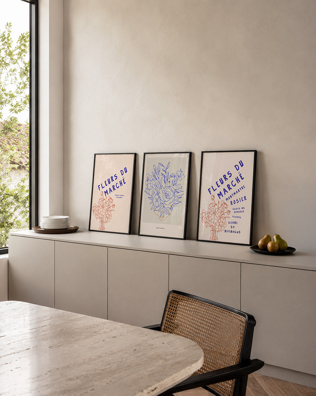 Bloemrijke eenvoud Posterset